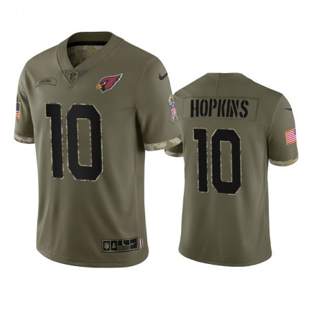 Camiseta Hombre NFL Arizona Cardinals DeAndre Hopkins 10 Olive 2022 Salute To Service Limited Camiseta Hombre NFL Arizona Cardinals DeAndre Hopkins 10 Olive 2022 Salute To Service Limited